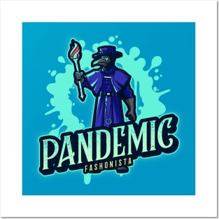 Covid 2021 Pandemic Plague Fashion Fashonista Posters and Art